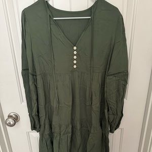 Olive Green Dress